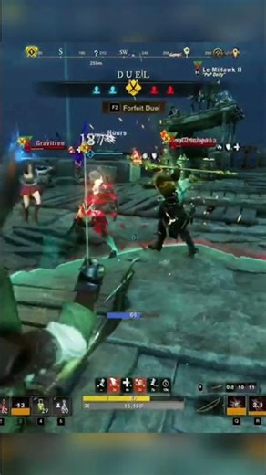 Facing a firestaff and healer! watch full vid click on link above! #newworld #newworldaeternum #pvp