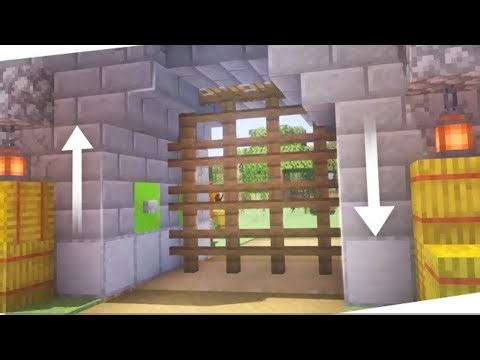 Minecraft: How to Build an Automatic Castle Gate (Easy Redstone Tutorial!)