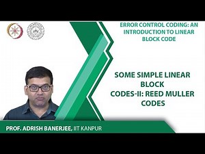 Some Simple Linear Block Codes-II: Reed Muller Codes