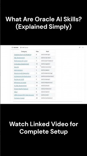 What Are Oracle AI Skills? - Explained Simply #oracledatabase #mcp #aiskills