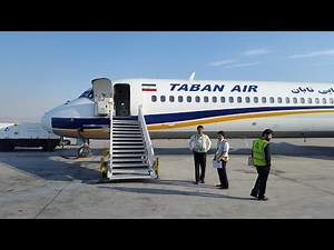 Taban Air MD-88 Takeoff from Tehran IKA, Iran - Window & Cabin View