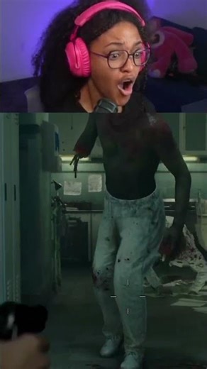 I Jumped Out of My Chair (SCREAM WARNING) #residentevil #reaction #shorts