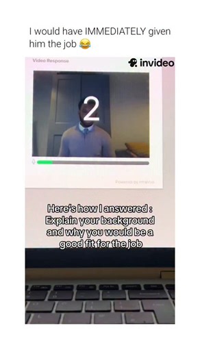 Hist Humor on Instagram: "This clip provides a humorous take on a common job interview question, demonstrating how literal interpretations of common phrases can lead to unexpected and entertaining results. ​The Subject: An interviewee who literally explains his physical background (the room and furniture behind him) and demonstrates his physical fit (by showing he can fit inside his wardrobe). ​The Mechanism: The interviewee uses a play on words to interpret the interviewer's questions in a lite