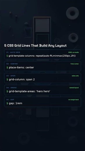 CSS Grid Explained in 30 Seconds 🔥