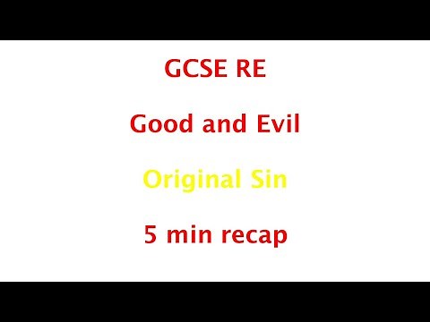 GCSE RE (Eduqas) - Original Sin 5min recap