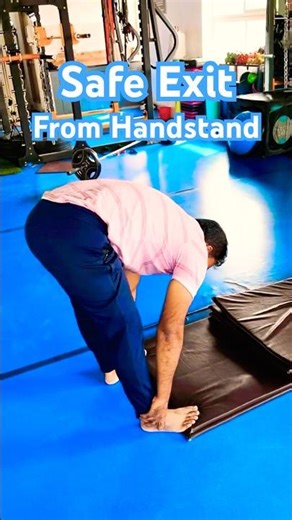 Safe Handstand Exit | Learn the Perfect Rolling Technique for Beginners#shorts#viral#gymnasticshorts