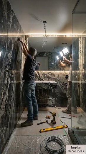 Designer Marble Powder Room #35 | Floating Basin Luxury | Inspire Decor Ideas
