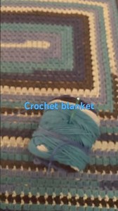 Block stitch in rectangular shape crochet blanket almost done. Enjoying the process…