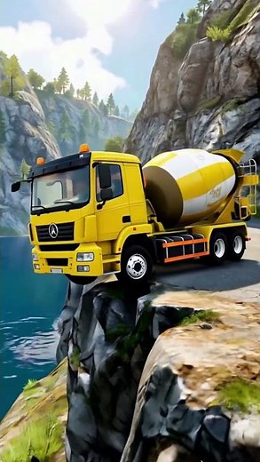 Truk Molen Jatuh dari Tebing | Animasi Lucu #shorts