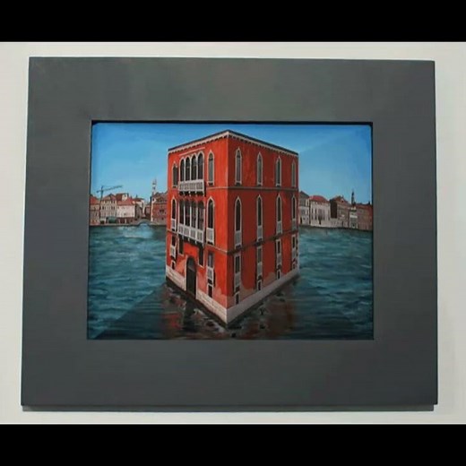 This Painting Follows You?! 🤯 Reverse Perspective Optical Illusion Explained