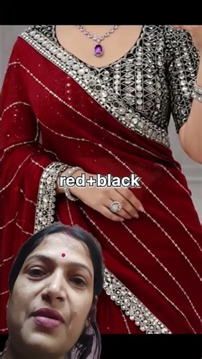 p❤️‍🔥6 Saree Contrast Blouse Designs 😍 #shorts #youtubeshorts #saree