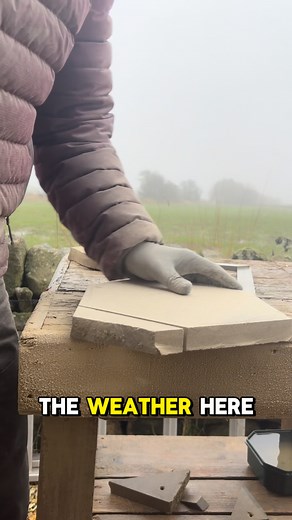 Braving the weather at The Stone Ranger today! Making a pair of blanks ready to carve two Sheffield Wednesday crests. 🦉 #TheStoneRanger #StoneCarving #SheffieldWednesday #SWFC #Craftsmanship #Gritstone #DerbyshireCraft #OutdoorWork #Makingdust #stonemasonry #ukmade | The Stone Ranger