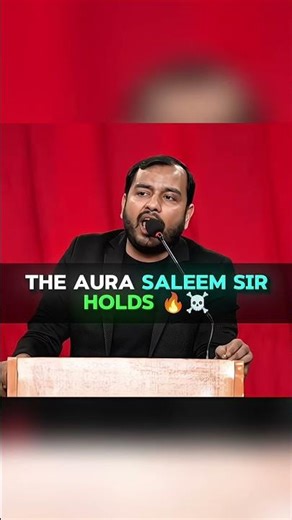 👉Saleem Sir Aura 🔥☠️#shorts#physicswallah #viral#onlineclasses#jee#iitjee#alakhsir#ritiksir#aura#pw