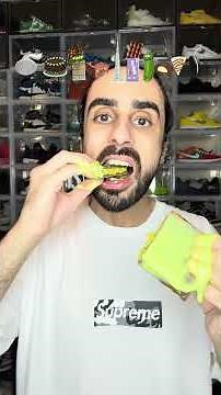 Food ASMR Eating a Dubai Chocolate Hershey’s #asmr #food #mukbang