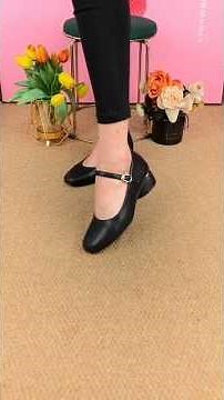 Black Mary Jane Block Heel Shoes | Ankle Strap Pumps | Cute Office Shoes 2026