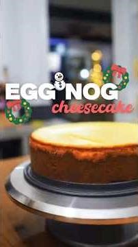 eggnog cheesecake | perfect Christmas dessert 🎄🍰🎅🏾 #holidaybaking #cheesecakerecipe