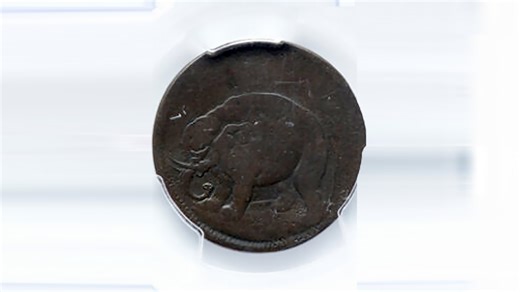 My 300-year-old 'elephant' coin sold for $13,800 thanks to a 'misspelling'