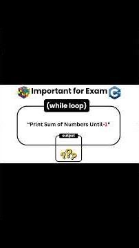 C++ Exam Question: Sum Until -1 #computerscience #programming #computereducation #coding #education