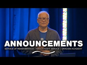 Announcements ║ 11/30/25