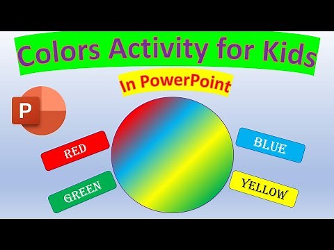 How to create an interactive colorful activity for kids in PowerPoint | Ideas for teaching colors