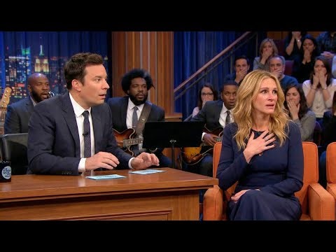 Jimmy Fallon STUNNED When Julia Roberts Suddenly Stops Mid-Answer After Hearing This Sound
