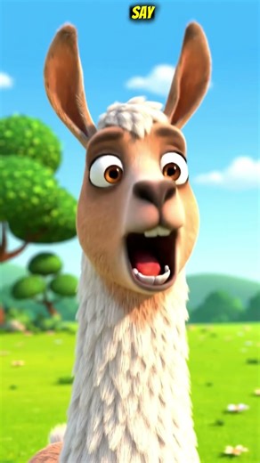 Shocked Llama Reaction | Excuse Me WHAT?! 🦙😳😂 #ExcuseMeWhat #FunnyAnimals #RelatableMeme #Viral
