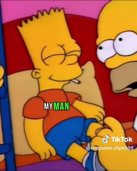 Simpsons clips on TikTok