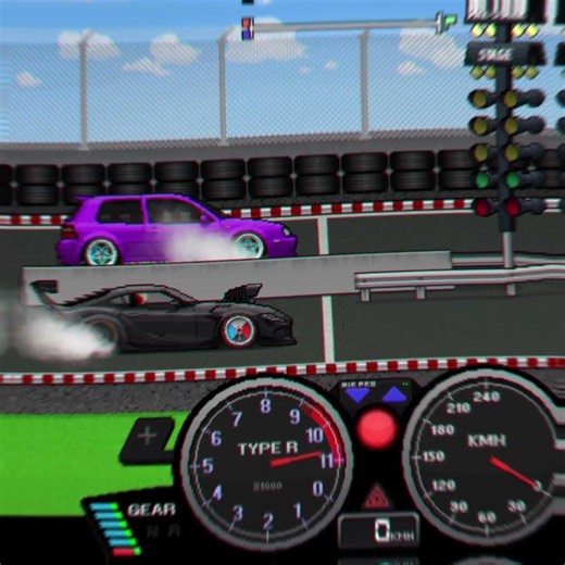 Toyota SUPRA MK5 motor 2JZ vs Golf GTI 6.1 segundos #pixelcarracer