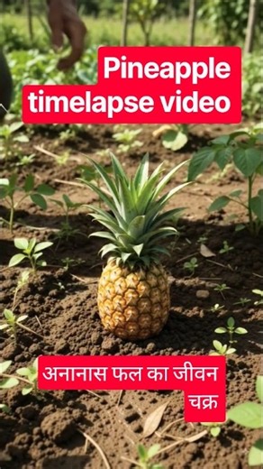 Pineapple Life Cycle 🍍 | From Plant to Ripe Fruit | #timelapse #shorts
