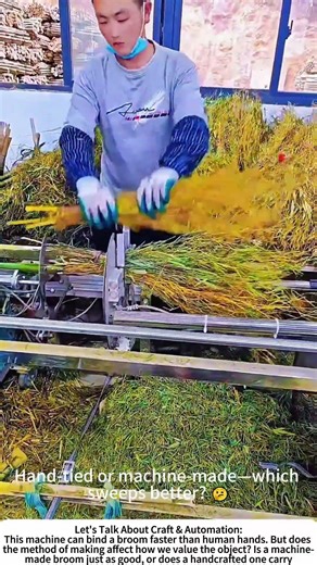 Bundling Efficiency: Machine-Making Bamboo Brooms 🎋🔧