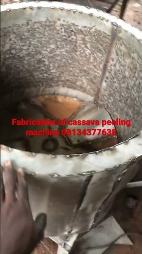 Cassava peeling machine #cassavaprocessing