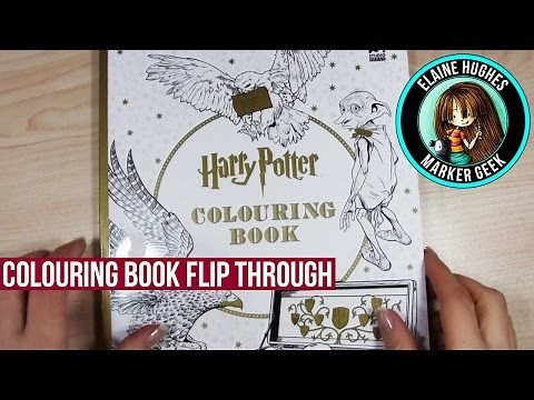 Harry Potter Colouring Book Flip Through