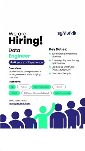 Senior Data Engineer Opportunity Symufolk #ApplyNow #CareerAlert