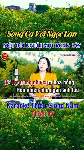 Một Đời Người Một Rừng Cây#Song ca với Ngọc Lan #Shorts #karaoke thiếu giọng nam #Thiết TV