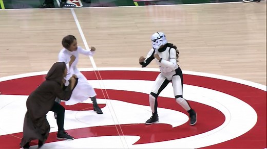 9.7K views · 2.7K reactions | Watch our cheerleaders dance to the Star Wars Cantina theme while wearing awesome outfits: | Atlanta Hawks | Facebook