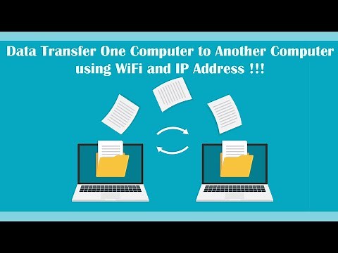 Data Transfer One Computer to Another Computer using WiFi and IP Address !!!