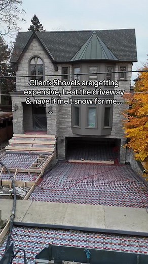 39K views · 2.2K reactions | Damn INFLATION  Would you have a heated driveway that does the work for you or shovel snow?! • • • • • • #concrete #construction #explore #explorepage #instagram #reels #heated #driveway #snowmelt #hardscape #landscape #concretedesign #homedesign #homesweethome #homedecor #homeinspiration #concreteart #design #designideas | KP Construction | Facebook