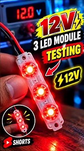 ​12V Red LED Module Light Power Test #trending #shorts #viralvideo #ytshorts #shortsfeed #youtube