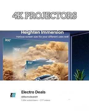 ✅ 4K Projector vs 4K TV Which Is Better for Home 🔥