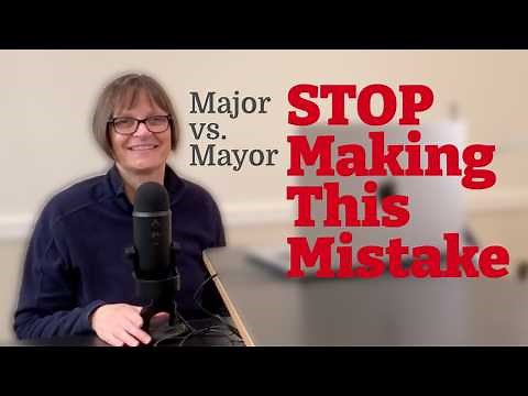 How to Pronounce Major and Mayor: J vs. Y Sound Difference