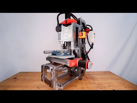 I MADE A STEEL CNC MILL FROM SCRATCH (desktop version)