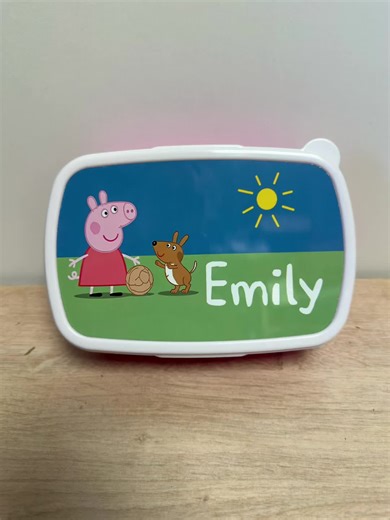Personalised Peppa Pig Lunch Box for Kids