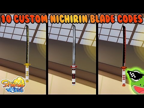 *NEW* Shindo Life NICHIRIN BLADE Codes - DemonSlayer & More Textures For Kenjutsu Mentor | Roblox