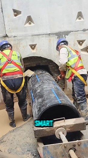 11K views · 19 reactions | This worker team uses hydraulic force to push massive underground pipes #worksmarter #engineeringinaction #fblifestyle | Diamond Studio | Facebook