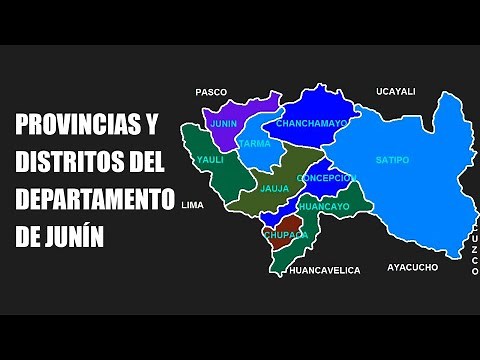 Provincias y Distritos del Departamento de Junín - PERÚ