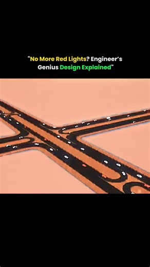 The Curious Core on Instagram: "Traffic lights have controlled intersections for over a century — but that could soon change. In this video, we explore a revolutionary traffic-light-free intersection design that uses intelligent geometry and coordinated movement to keep vehicles flowing without delays. This concept could transform how we build cities and move through them. #engineering #knowledge #technology #innovation #architecture"