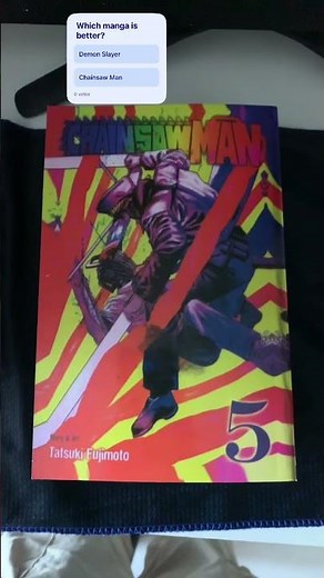 Each manga volume of Chainsaw Man! #anime