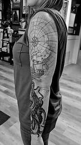 Tattooed this octopus as part of this sleeve. Thanks for looking. PETE | For Life Tattoo Studio