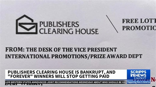 Publishers Clearing House is bankrupt and 'forever' winners will stop getting paid