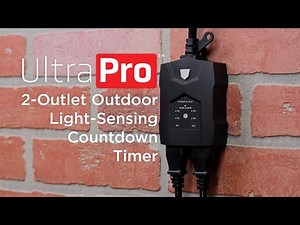 70386: UltraPro 2-Outlet Outdoor Light-Sensing Digital Countdown Timer - Installation